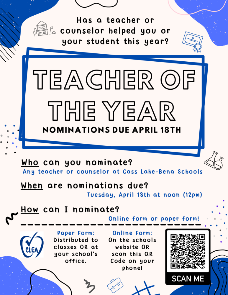 Image with Teacher of the Year nomination information